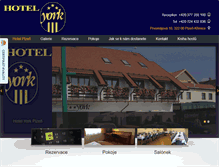 Tablet Screenshot of hotel-york.cz